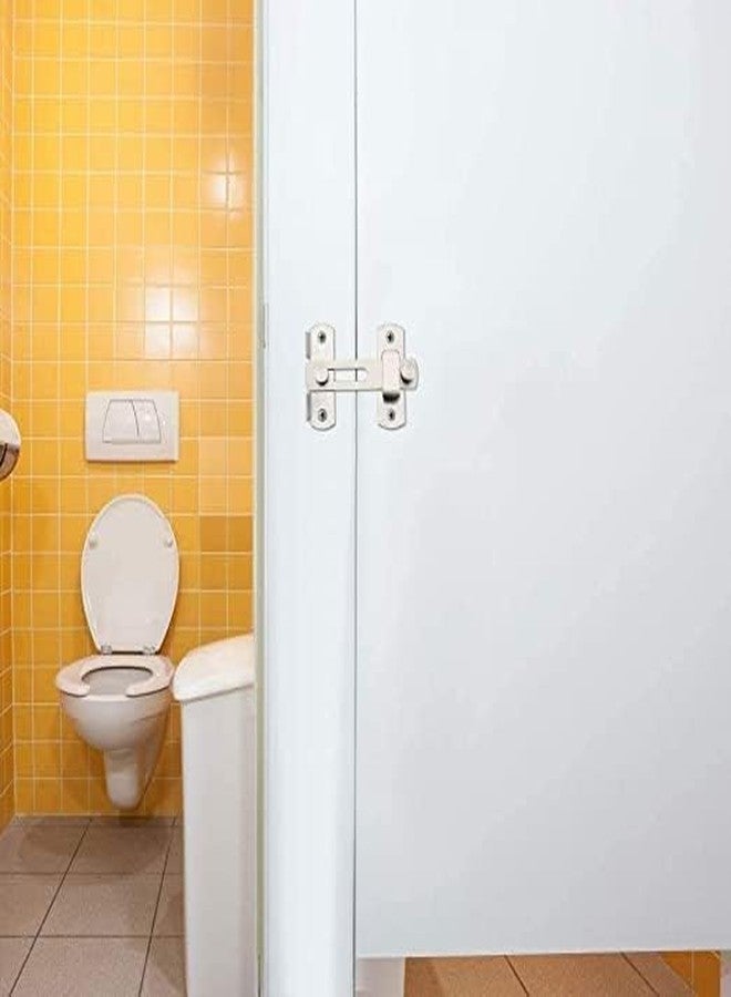 Bitrexup قفل باب الحظيرة القابل للطي من Bitrexup | مزلاج من الفولاذ المقاوم للصدأ | قفل أمان لباب الحظيرة المنزلق | مزلاج قفل خطافي لمزالج أبواب الحظيرة، قفل عتيق للأبواب المنزلقة، مزالج البوابات، خزانة النبيذ. (1) - Image 3